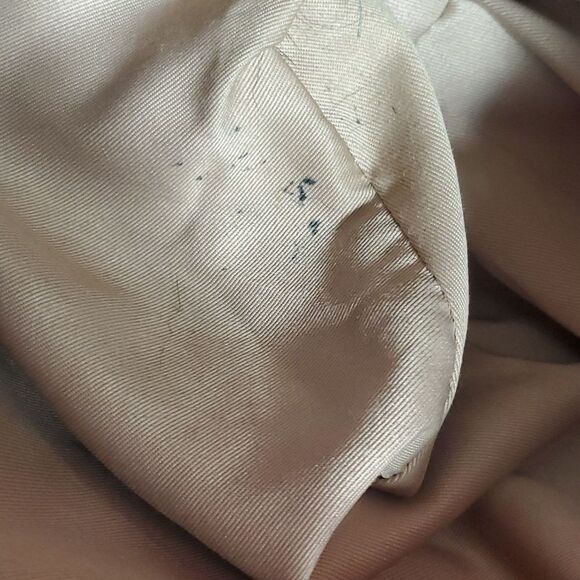 VALENTINA PEBBLE LEATHER BUCKET BACKPACK ORANGE - Picture 11 of 13